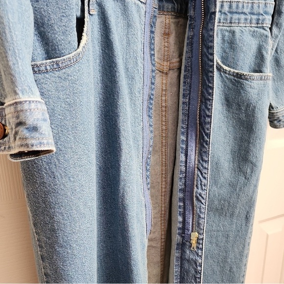 NWT Universal Thread Denim Maxi Dress with Front Slit. Size 00 ptp 17 - Picture 6 of 6